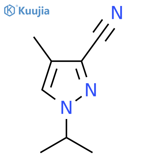 4-methyl-1-(propan-2-yl)-1H-pyrazole-3-carbonitrile structure