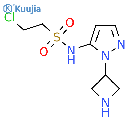 N-1-(azetidin-3-yl)-1H-pyrazol-5-yl-2-chloroethane-1-sulfonamide structure