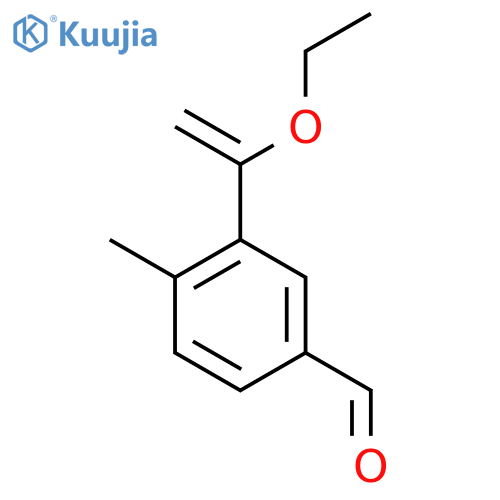 3-(1-Ethoxyethenyl)-4-methylbenzaldehyde structure