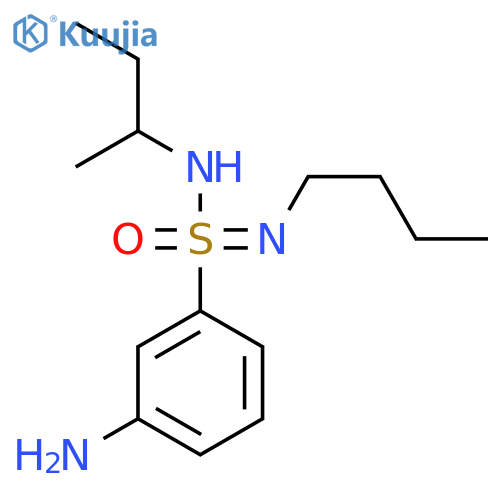 3-amino-N-(butan-2-yl)-N-butylbenzene-1-sulfonoimidamide structure