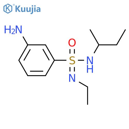 3-amino-N-(butan-2-yl)-N-ethylbenzene-1-sulfonoimidamide structure