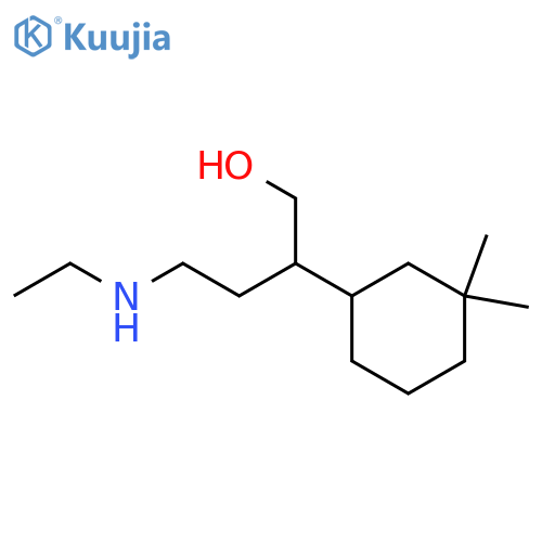2-(3,3-Dimethylcyclohexyl)-4-(ethylamino)butan-1-ol structure