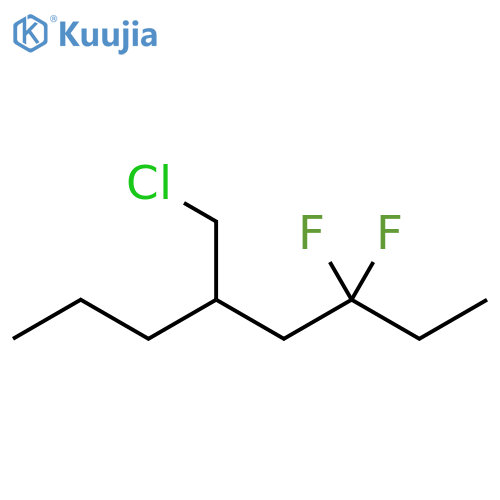Octane, 5-(chloromethyl)-3,3-difluoro- structure