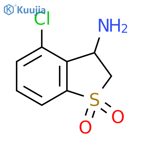 3-Amino-4-chloro-2,3-dihydro-1lambda6-benzothiophene-1,1-dione structure