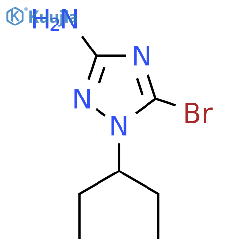 5-bromo-1-(pentan-3-yl)-1H-1,2,4-triazol-3-amine structure