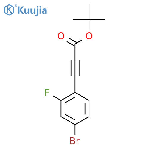 Tert-butyl 3-(4-bromo-2-fluorophenyl)prop-2-ynoate structure