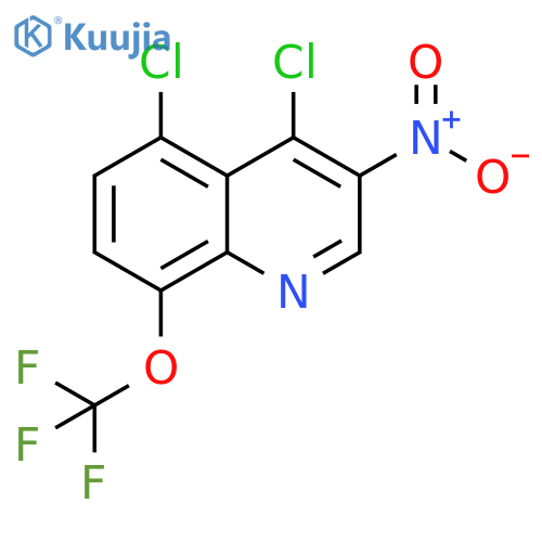 Quinoline, 4,5-dichloro-3-nitro-8-(trifluoromethoxy)- structure