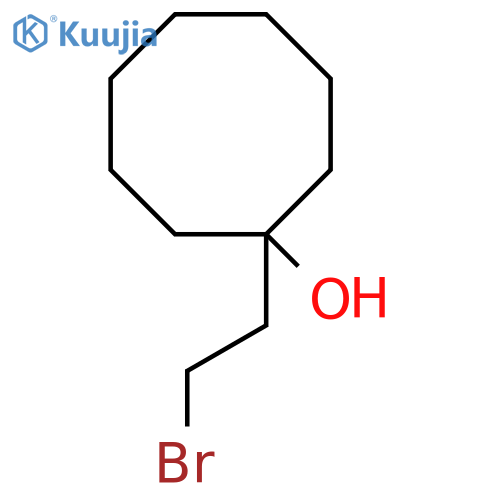 1-(2-Bromoethyl)cyclooctan-1-ol structure