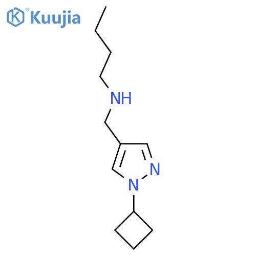 butyl[(1-cyclobutyl-1H-pyrazol-4-yl)methyl]amine structure