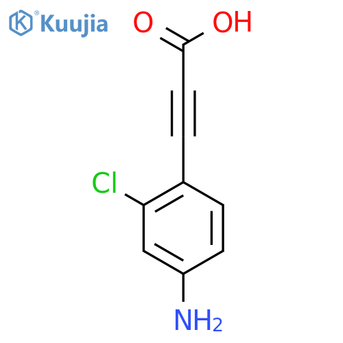 3-(4-Amino-2-chlorophenyl)prop-2-ynoic acid structure