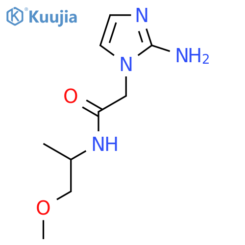 2-(2-amino-1H-imidazol-1-yl)-N-(1-methoxypropan-2-yl)acetamide structure
