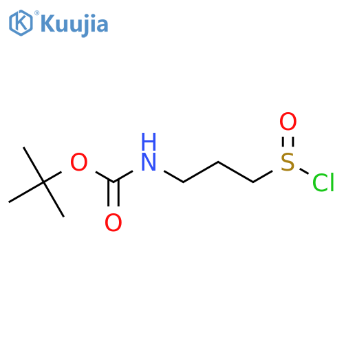 tert-butyl N-[3-(chlorosulfinyl)propyl]carbamate structure
