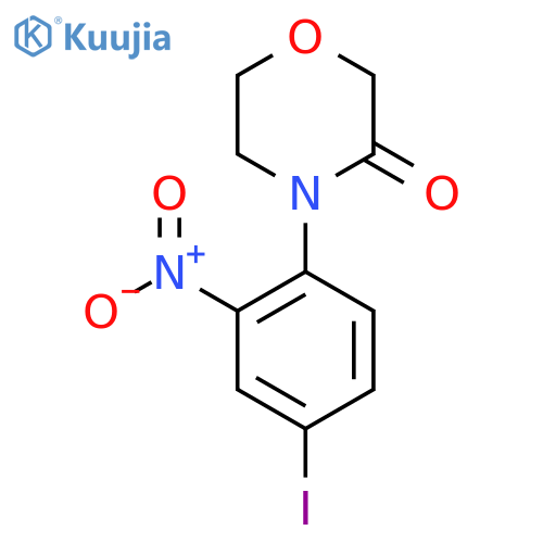 4-(4-iodo-2-nitrophenyl)morpholin-3-one structure