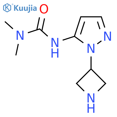 1-1-(azetidin-3-yl)-1H-pyrazol-5-yl-3,3-dimethylurea structure