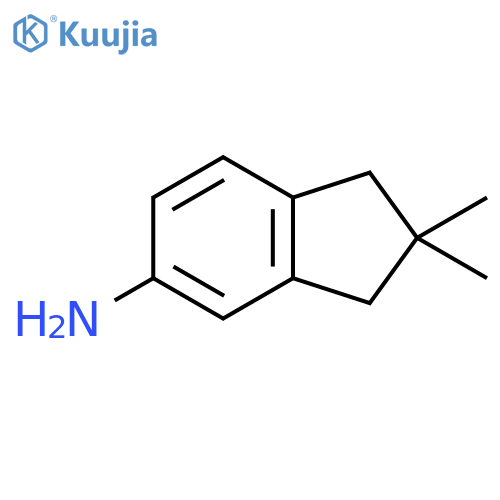 1H-Inden-5-amine, 2,3-dihydro-2,2-dimethyl- structure