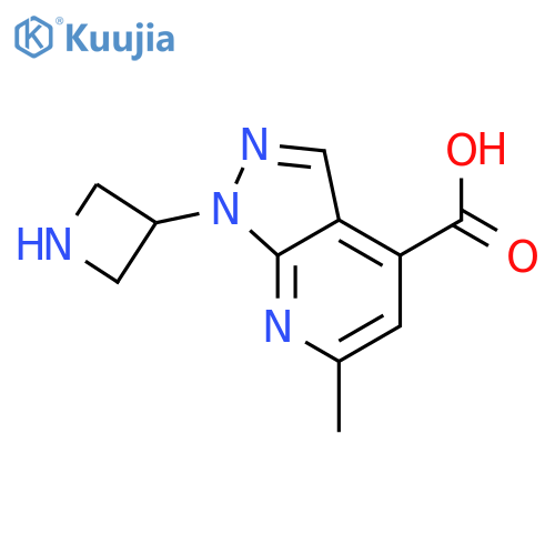1-(azetidin-3-yl)-6-methyl-1H-pyrazolo3,4-bpyridine-4-carboxylic acid structure