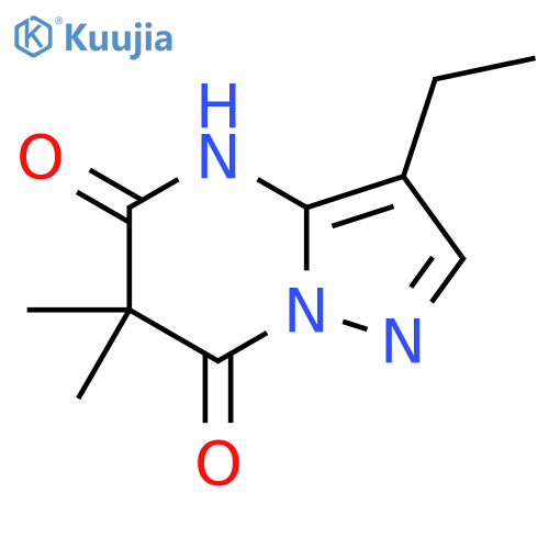 3-ethyl-5-hydroxy-6,6-dimethyl-6H,7H-pyrazolo1,5-apyrimidin-7-one structure