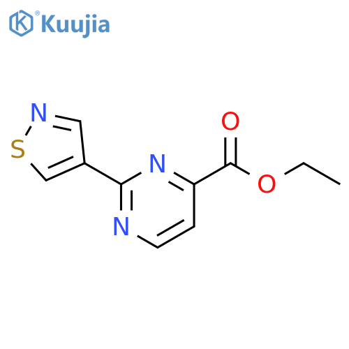 4-Pyrimidinecarboxylic acid, 2-(4-isothiazolyl)-, ethyl ester structure