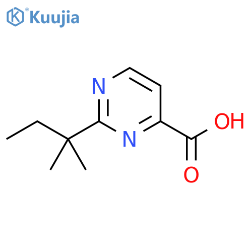 4-Pyrimidinecarboxylic acid, 2-(1,1-dimethylpropyl)- structure