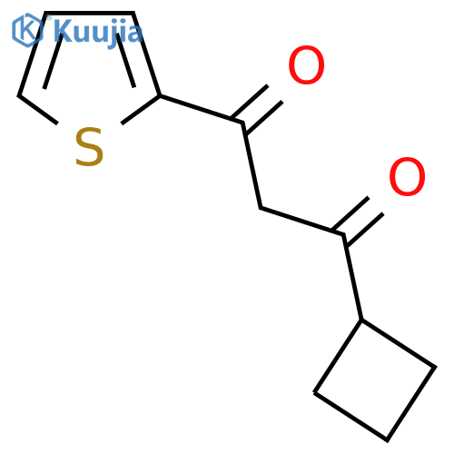 1-cyclobutyl-3-(thiophen-2-yl)propane-1,3-dione structure
