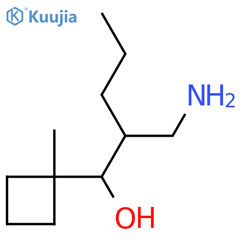 Cyclobutanemethanol, α-[1-(aminomethyl)butyl]-1-methyl- structure