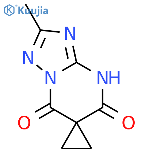 5-hydroxy-2-methyl-7H-spiro1,2,4triazolo1,5-apyrimidine-6,1'-cyclopropane-7-one structure
