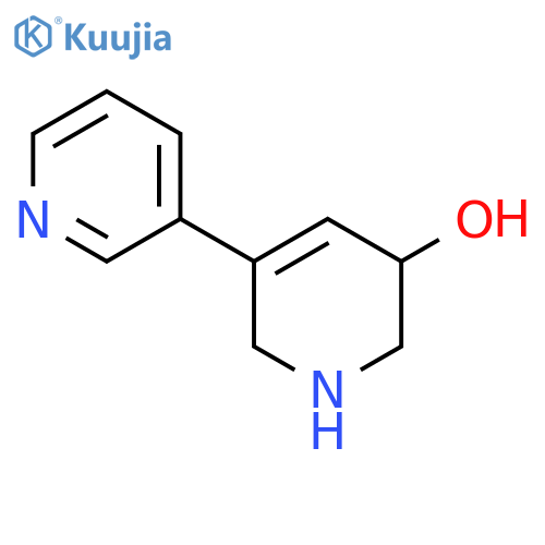 5-(Pyridin-3-yl)-1,2,3,6-tetrahydropyridin-3-ol structure