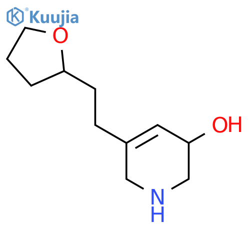 5-[2-(Oxolan-2-yl)ethyl]-1,2,3,6-tetrahydropyridin-3-ol structure