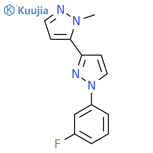1-(3-fluorophenyl)-3-(1-methyl-1H-pyrazol-5-yl)-1H-pyrazole structure