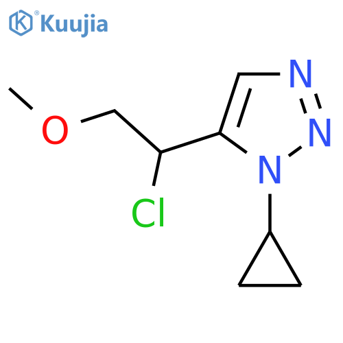 5-(1-chloro-2-methoxyethyl)-1-cyclopropyl-1H-1,2,3-triazole structure