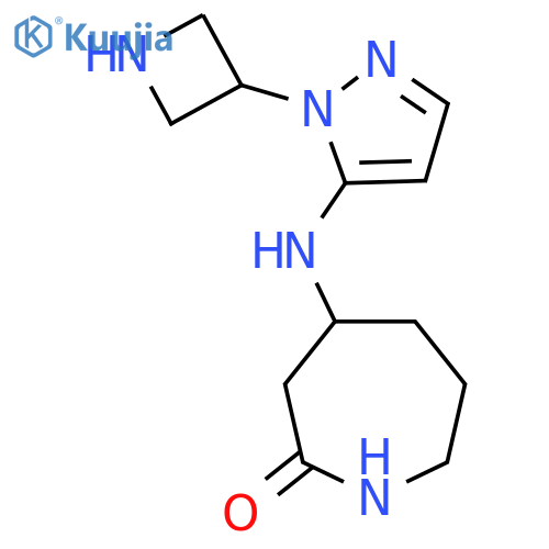 4-{1-(azetidin-3-yl)-1H-pyrazol-5-ylamino}azepan-2-one structure