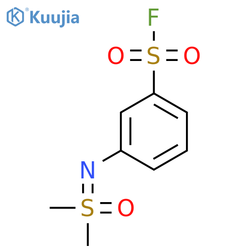 3-{[Dimethyl(oxo)-lambda6-sulfanylidene]amino}benzene-1-sulfonyl fluoride structure