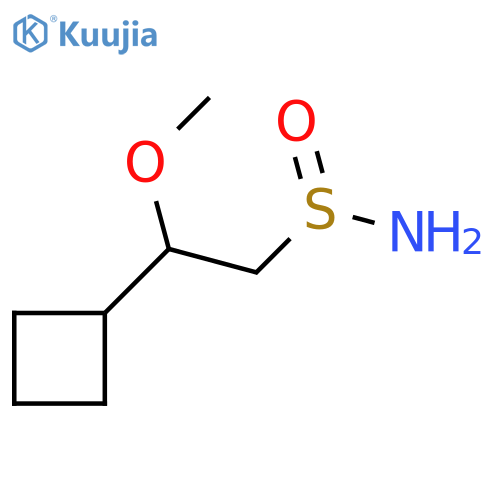 2-Cyclobutyl-2-methoxyethane-1-sulfinamide structure