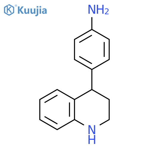 Benzenamine, 4-(1,2,3,4-tetrahydro-4-quinolinyl)- structure