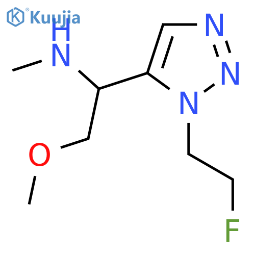{1-[1-(2-fluoroethyl)-1H-1,2,3-triazol-5-yl]-2-methoxyethyl}(methyl)amine structure