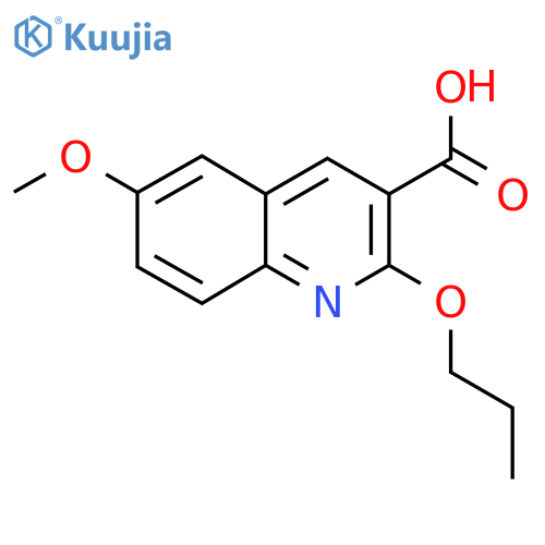 6-Methoxy-2-propoxyquinoline-3-carboxylic acid structure