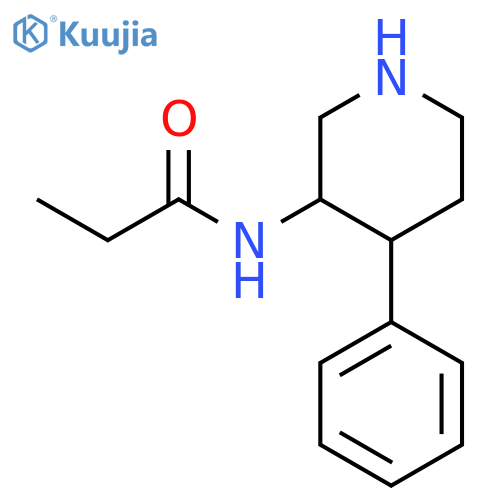 Propanamide, N-(4-phenyl-3-piperidinyl)- structure