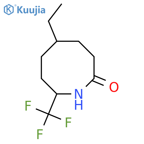 5-ethyl-8-(trifluoromethyl)azocan-2-one structure