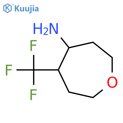 5-(trifluoromethyl)oxepan-4-amine structure