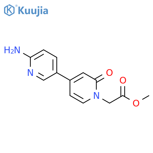 [3,4'-Bipyridine]-1'(2'H)-acetic acid, 6-amino-2'-oxo-, methyl ester structure