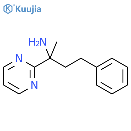 4-phenyl-2-(pyrimidin-2-yl)butan-2-amine structure