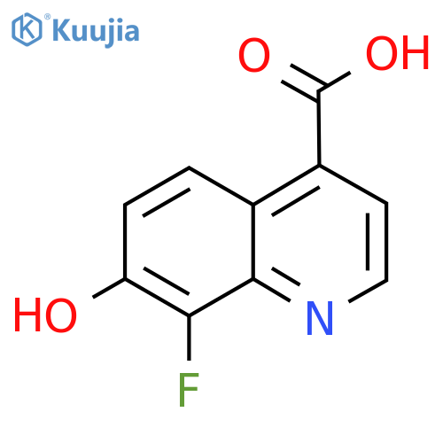 8-Fluoro-7-hydroxyquinoline-4-carboxylic acid structure