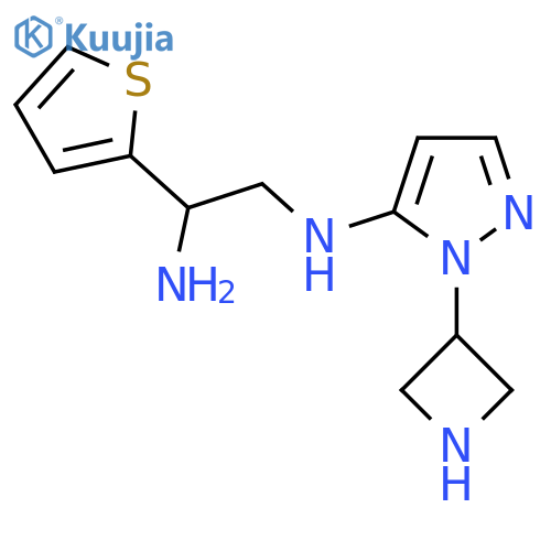 N2-1-(azetidin-3-yl)-1H-pyrazol-5-yl-1-(thiophen-2-yl)ethane-1,2-diamine structure
