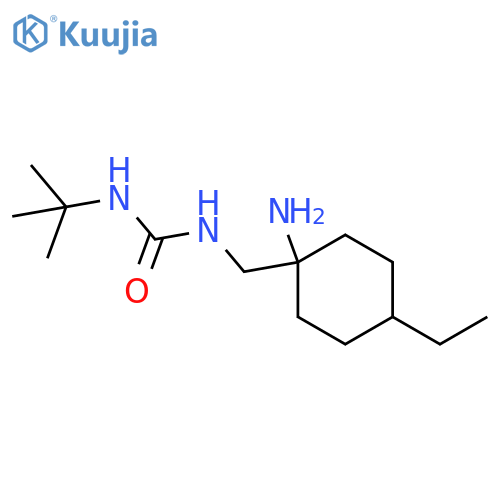 1-(1-amino-4-ethylcyclohexyl)methyl-3-tert-butylurea structure