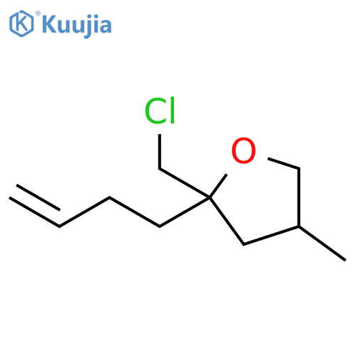 Furan, 2-(3-buten-1-yl)-2-(chloromethyl)tetrahydro-4-methyl- structure