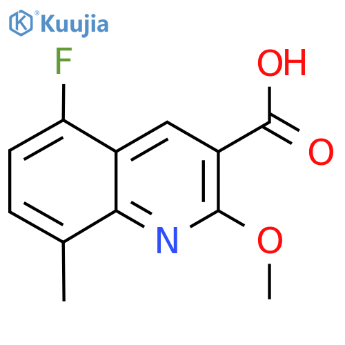 5-Fluoro-2-methoxy-8-methylquinoline-3-carboxylic acid structure