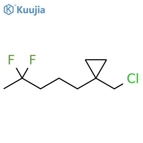 Cyclopropane, 1-(chloromethyl)-1-(4,4-difluoropentyl)- structure