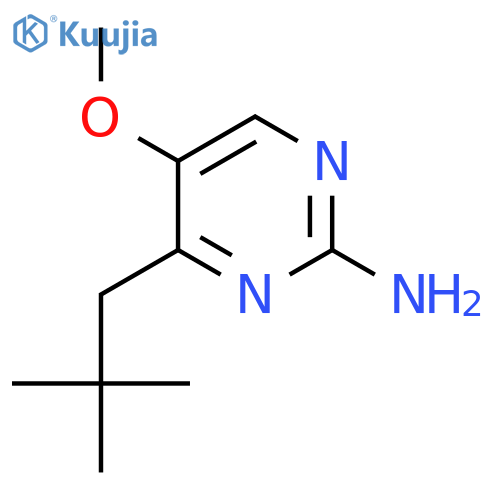 4-(2,2-dimethylpropyl)-5-methoxypyrimidin-2-amine structure