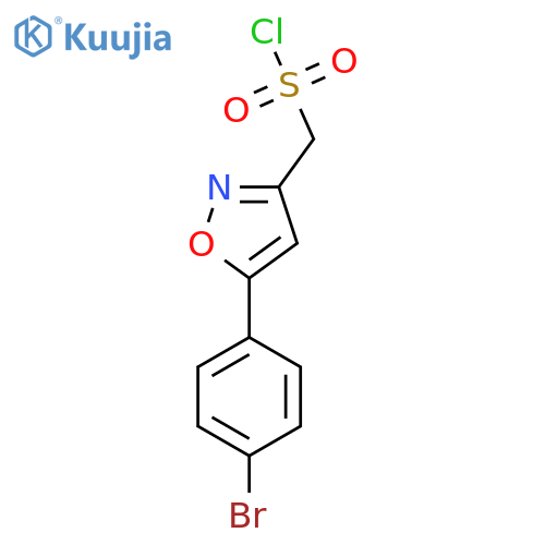 5-(4-bromophenyl)-1,2-oxazol-3-ylmethanesulfonyl chloride structure