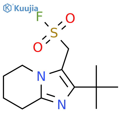 {2-tert-butyl-5H,6H,7H,8H-imidazo[1,2-a]pyridin-3-yl}methanesulfonyl fluoride structure